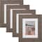 4 Pack Craig Frames American Barn Farmhouse Gray Picture Frame with Mat